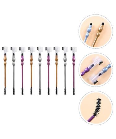 Minkissy 9-Piece Double-Sided Eyeshadow Brush Set | Multifuntional Makeup Tool for Eyebrows & Eyelashes | High-Quality Nylon Brushes for Perfect Makeup Application - Buy Online on GoSupps.com