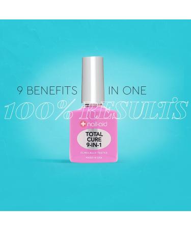 Nail-Aid Total Cure 9 in 1 Treatment Clear 0.51 Fl Oz - Nail Care Solution - Buy Online on GoSupps.com