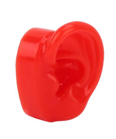 Silicone Soft Ear Model with Large Base for Acupuncture Clinics - Red | Durable & Slick Design - Buy Online on GoSupps.com