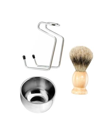 NOLITOY 1 Shaving Tool Beard Brush M quinas De Afeitar Para Hombres Shaving Kit Shaving Cream Bowl Men Suits Facial Tool Badger Shaving Brush Mens Shaving Cream Shave Wooden Man Face Soap 11cm Assorted Color