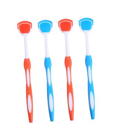 Frcolor 4 pieces of cleaning brush for adults scraper for adults for oral care reusable scraps for oral care