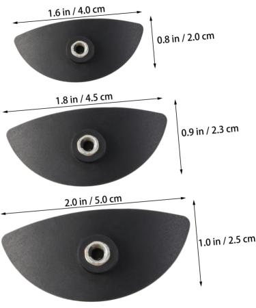 DOITOOL Eyeshadow Stamp Crease 6 Pcs Eyeshadow Eye Shadow Eye Shadow Stamp Crease Seal Make up Makeup Tools 5*2.5cm Black - Buy Online on GoSupps.com