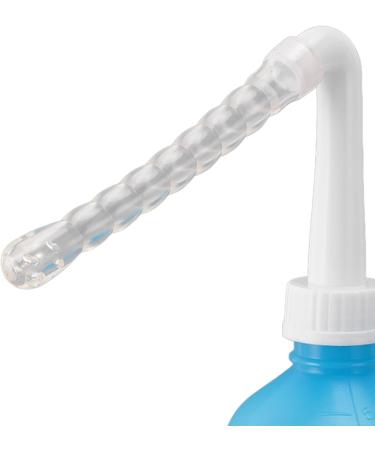 Nasal Wash Bottle Silicone ABS Manual Nose Wash Cleaner Large Capacity Standardized Family Friendly Usage (500ML Blue) 500ML Blue 500ML Blue - Buy Online on GoSupps.com