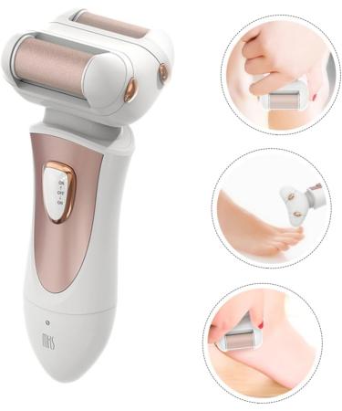 Housoutil Electric Foot Electric Tool Electrical Tools Rhinestone Pasties Pedicure for Feet Electric Dead Skin Remover Footcallus File Care Foot Scraper Abs White - Buy Online on GoSupps.com