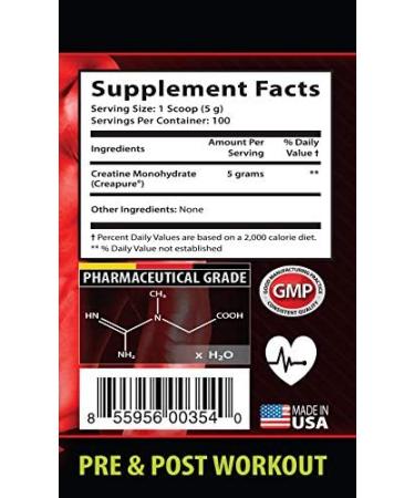 German CREATINE CREAPURE Gainer | 900g (180 Servings) | Made in USA | Dietary Supplement - Buy Online on GoSupps.com