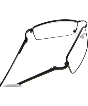 Eyekeper Memory Titanium Bridge Computer Glasses - 50% Blue Light Blocking Tinted Lens (Black +0.00 Strength) - Buy Online on GoSupps.com