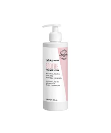 NaturaverdePro Soothe After Wax Lotion Shea Butter Olive Oil and Aloe Vera Lotion Post Wax Care Hydrating Moisturizer for Irritated Skin Care - 6.8 oz