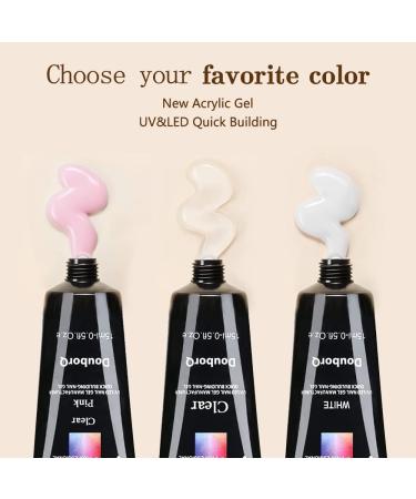 Anself Nails Extension Gel Kit - 3PCS 15ml Gel Nail Extension + 48Pcs Mold Tips - Quick Dry UV Builder Nail Gel with Glue - MT67-2 - Buy Online on GoSupps.com