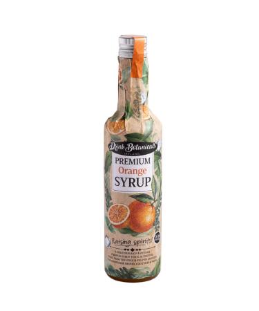 Drink Botanicals Orange Syrup Puree | Made from Orange Pulp & Juice | Natural Fruit Content Puree| Flavored Syrup | 30 Servings 500ML Glass Bottle - Buy Online on GoSupps.com