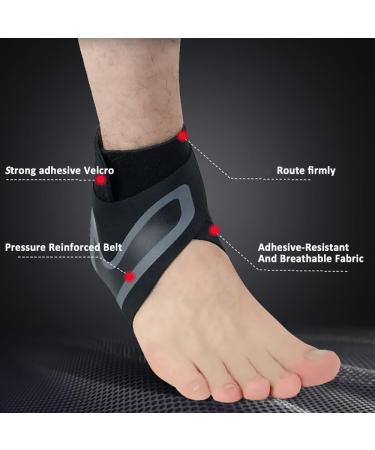 Coogime Plantar Fasciitis Foot Wraps - Flexible Ankle Brace & Bandage for Pain Relief (Gray M EU 39-41) - Buy Online on GoSupps.com
