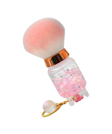POPETPOP Nail Dust Brush Highlighter Brush Makeup Brush for Powder Cosmetics Tools Makeup Powder Brush Powder Brush for Pressed Powder Blush Brush Miss Pink Makeup Tools Face 9.00X3.50X3.50CM Pink