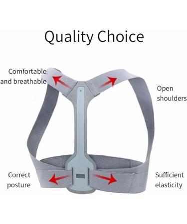 ZUIAI Adjustable Posture Corrector Back Shoulder Straighten Orthopedic Brace Belt Clavicle Spine Support(CH) Small As Shown - Buy Online on GoSupps.com