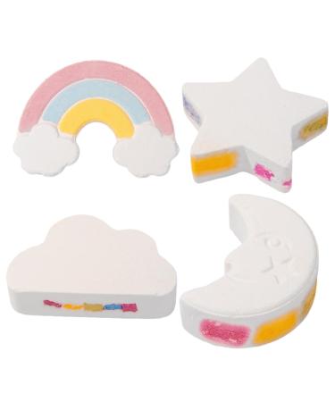 Beaupretty 4pcs Shower Salt Small Bath Salt Rich Foaming Bathing Salt Multi-Function Bathing Salt Natural Bath Salt Cute Shower Salt Creative Bathing