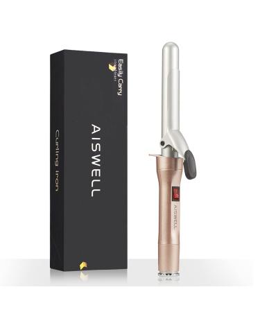 Head Curlipops Clamp Free Ceramic Curling Wand (Rose Gold)