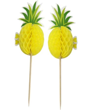 TOPBATHY 30 Pcs Cupcake Toppers Cupcake Sticks Cupcake Topper Decorations Cupcake Picks Cupcake Pick Sticks Fruit Cuttings Pineapple 3d Bamboo - Buy Online on GoSupps.com