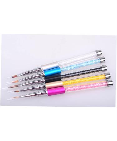 Nail Art Polish Pens Nail Painting Pens Nail Liner Pens Nail Drawing Pen Nail Art Pen Nail Crystal Pen Nail Marker Pen Acrylic Nail Brush Nail Art Brush Gradient Embellishment Pen medium Silver - Buy Online on GoSupps.com