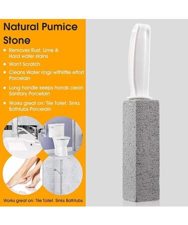4-Piece Pumice Toilet Cleaning Block Set with Handle | Efficient Grill & Kitchen Cleaning Stone - Buy Online on GoSupps.com