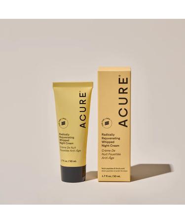 Acure Radically Rejuvenating Whipped Night Cream - Anti Aging Peptide Night Face Cream for Women & Men Hydrating & Renewing Moisturizer Softens Fine Lines w/Vitamin C - 1.7 fl oz (2 Pack) 1.7 Fl Oz (Pack of 2) - Buy Online on GoSupps.com