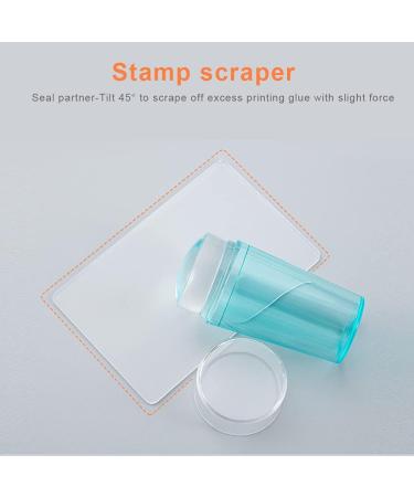 Nail Art Silicone Stamper & Scraper Kit - Elastic Nail Tool & Template for Perfect Manicure | International Shipping Available - Buy Online on GoSupps.com