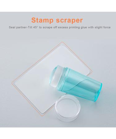 Herbest's Colorful Nail Stamp Set - Transparent Silicone Handle & Clear Pressure Heads for DIY Manicure - Nail Art Tool for Women & Girls - Perfect for Home & Salon Use - Buy Online on GoSupps.com