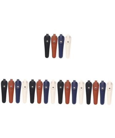SEWACC 20 STK SCHREIN SATE FISH KNIPTER White Scissors Storage Pocket Leather Protection Leather Show Lederhone Fish scissors Fabric scissors Garden shears Garden scissors Tools PU Thread 15x4.3cmx5pcs different colors x 5 pieces