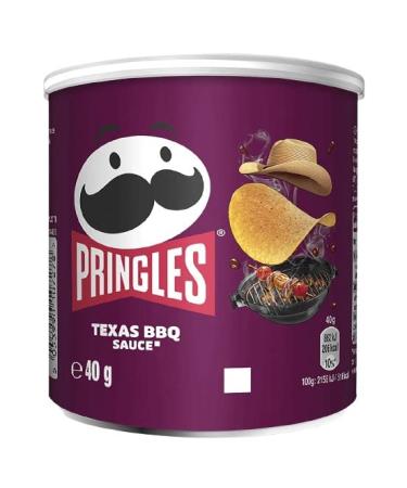 Pringles Texas BBQ Sauce Crisps Can 40g-Food