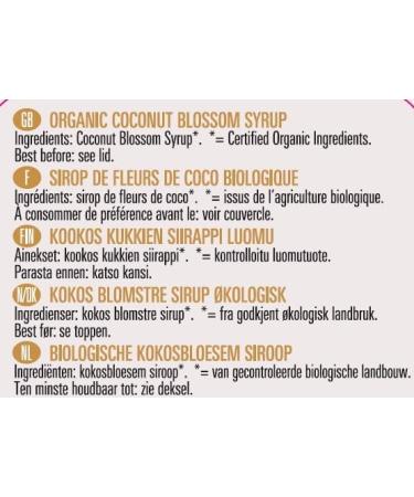 Biona Organic Coconut Blossom Syrup 350g - Natural Sweetener | Buy Online - Buy Online on GoSupps.com