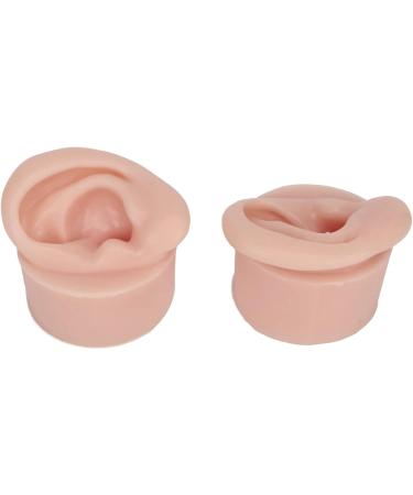 Ear Model Portable Jewelry Display 1 Pair Practice Ear Model for Piercing Salon for Novice (Medium Skin Color) - Buy Online on GoSupps.com