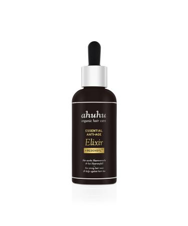 ahuhu ESSENTIAL ANTI-AGE Elixir with caffeine & redensyl (100ml) - highly concentrated scalp care stimulates hair growth provides thicker hair & more volume vegan hair care - Buy Online on GoSupps.com