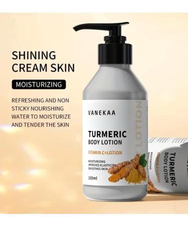 Turmeric Body Lotion with Vitamin C - Nourishing 3 Fl Oz Moisturizer for Glowing Skin | International Shipping Available - Buy Online on GoSupps.com