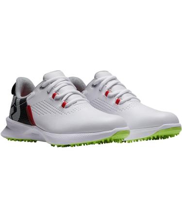 FootJoy Unisex Junior Fuels Golf Shoes - 36 EU White Black Lime | International Shipping Available - Buy Online on GoSupps.com