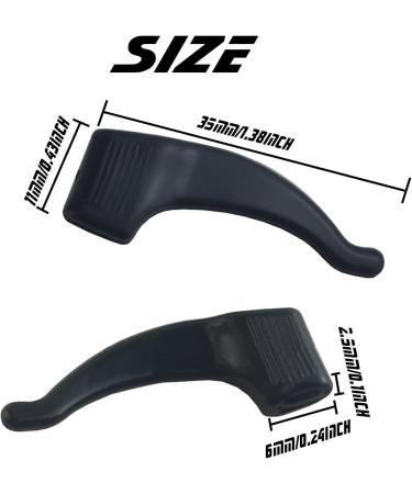 NSBELL 20 Pairs Anti-Slip Glasses Ear Hooks for Kids & Adults | Sports Glasses Holders | Silicone Ears for Sunglasses & Reading Glasses | Black & Transparent - Buy Online on GoSupps.com