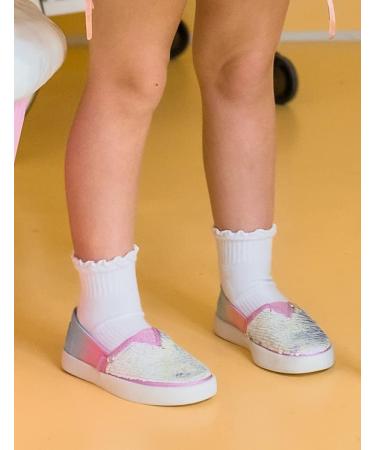 Jefferies Socks Girls Seamless Ruffle Sport Quarter Socks - Large White | 1 Pack - Buy Online on GoSupps.com