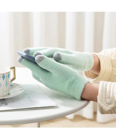 ieron Moisturising Touchscreen Gloves for Women Repairing Dry Cracked Hands Feet Skin Care Gel Lining Green - Buy Online on GoSupps.com