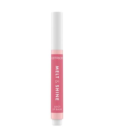Catrice Melt & Shine Juicy Lip Balm No. 020 nude moisturizing enlarged shiny bright fresh vegan oil -free without parabens nanoparticles free 1 Pack (1.3g) 1.3 g (1 Pack) 020 Beach Blossom