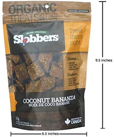 Slobbers Organic Dog Treats - Coconut Bananza 200g - Buy Online on GoSupps.com