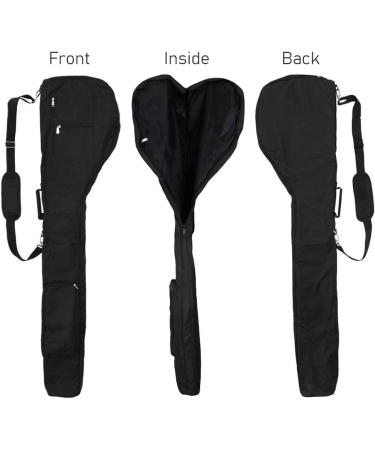 Portable Golf Carry Bag | Foldable Driving Range Carrier | Water Resistant | Multi Colors | Gift for Men & Women Golfers | Customizable | Black - Buy Online on GoSupps.com