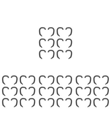 24pairs Correctors: Professional External Patch Ears Orthopaedic Supports Black Accessories Protruding Auricle Aesthetic Support Valgus Tools Blackx4pcs 4.4X3.6CMx4pcs