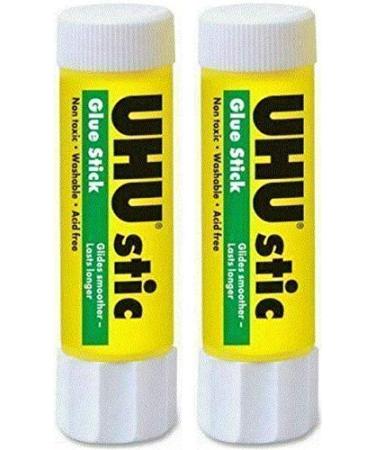 Saunders UHU stic Washable Glue Stick 1.41 oz 12 Box White