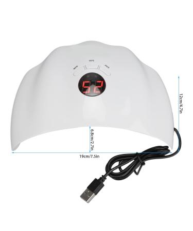 Agate UV LED Nail Lamp - 36W Professional Gel Nail Dryer with Dual Light Source 3 Timer Settings & Portable Design for Home & Studio Use - Buy Online on GoSupps.com