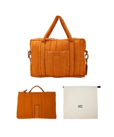 Hylat baby diaper bag with diaper pad and cotton bag - modern bag for diapers and children's things - ideal for on the go - brown brown set - Buy Online on GoSupps.com
