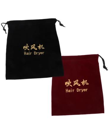 Sosoport 2pcs Hair Dryer Storage Bag Duffle Bag for Travel Styling Tools Appliances Travel Bag Hotel Supplies