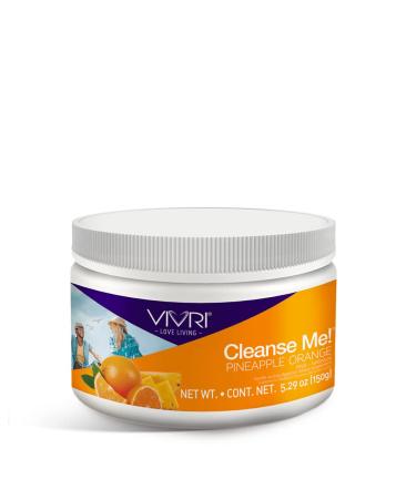 VIVRI Cleanse Me! Pineapple-Orange Flavor 30 Servings Aloe Vera Nopal Fiber 3 g Fiber and Prebiotics Pinapple Orange 30.0 Servings (Pack of 1)