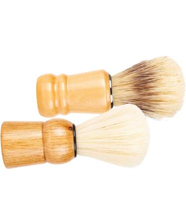 Minkissy 4-Piece Beard Brush Set | International Shipping - Solid Wood & Nylon Hairdresser Shaving Accessories - Buy Online on GoSupps.com