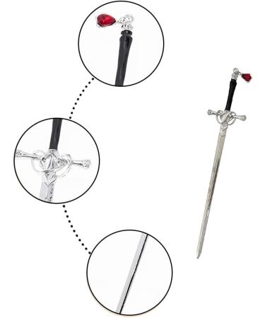 YSfuyi Metal Hairpin Chinese Punk Style Hair Stick Sword Shape Hair Chopstick for Women Headwear Hair Accessory 7.48in (19cm) - Buy Online on GoSupps.com