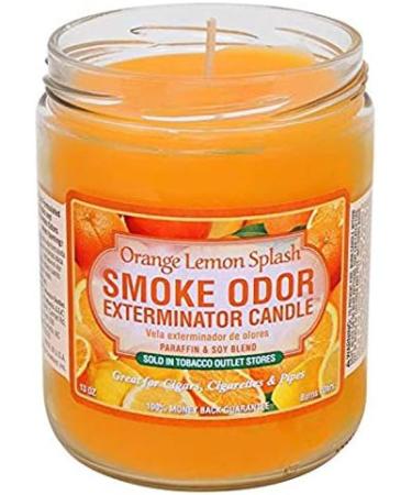 Smoke Odor Exterminator Candle - Orange Lemon Splash & Lavender Chamomile | 13 Oz | Eliminate Odors Refresh Your Space - Buy Online on GoSupps.com