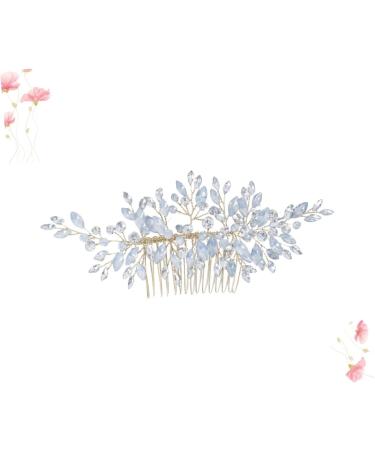 Ipetboom Silver Barrettes Hair Accessories Hair Barrettes for Women Silver Hair Clip Silver Headpiece Hair Side Comb Hair Comb Crystal Bridal Hair Combs Hairpin Bride Wedding - Buy Online on GoSupps.com