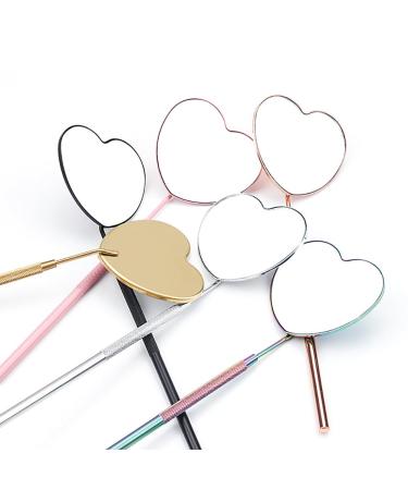 Buy Stainless Steel Eyelash Mirror - Large Eye Makeup & Lash Extension Accessory in Pink | International Shipping Available - Buy Online on GoSupps.com