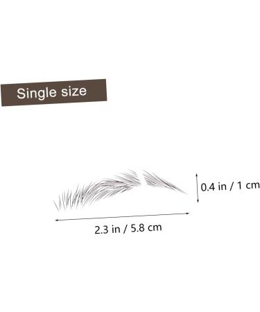 FRCOLOR 18 Pcs Eyebrow Stickers Waterproof Stickers Brown Eyebrow Sticker Artificial Eyebrow Tattoos Make up - Buy Online on GoSupps.com