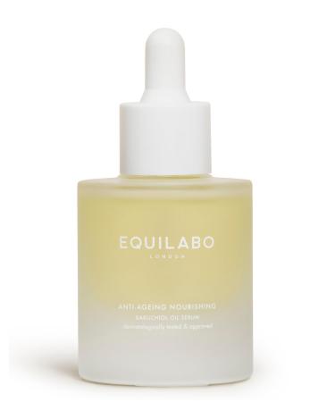 Equilabo London Bakuchiol Oil Serum - Natural Anti-Ageing Nourishment for Youthful Skin All Skin Types Day and Night 100% Vegan Dermatologically Tested & Approved. 30ml
